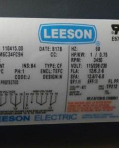 Gearmotor MPF 80FPM 1.0Hp 1Ph 115/208-230/460V 56C